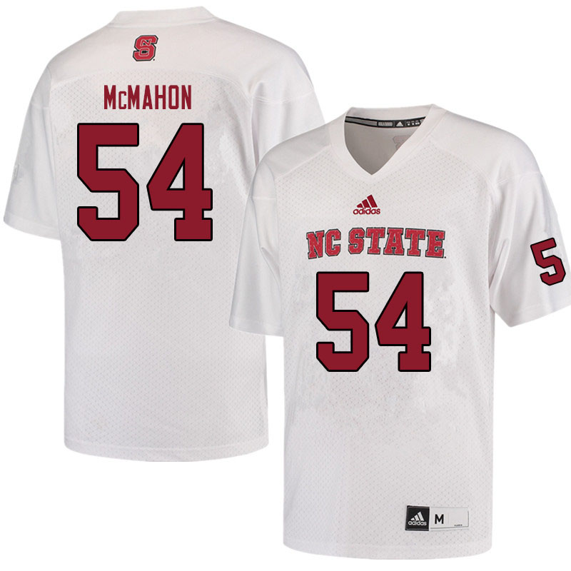 Men #54 Dylan McMahon NC State Wolfpack College Football Jerseys Sale-White